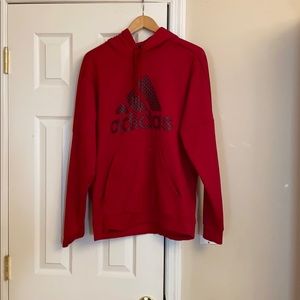 Red Adidas Sweatshirt large